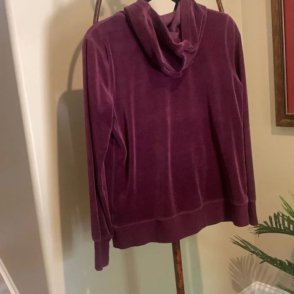 Maroon Velour Track Set - Picture 6 of 8